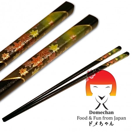 Les baguettes d'origine japonais en bois noir 22.5 cm Tanaka RNW-42946928 - www.domechan.com - Nourriture japonaise