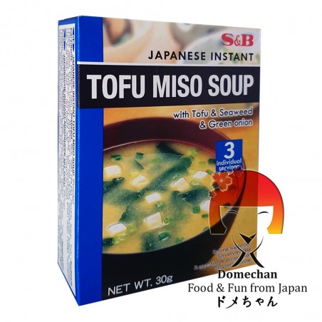 Soupe Miso au tofu (3 portions) - 30 g Domechan SHW-69466989 - www.domechan.com - Nourriture japonaise