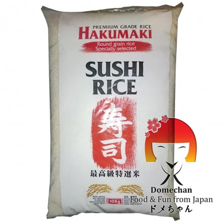 Riz pour sushi hakumaki - 10 kg JFC TSW-46324465 - www.domechan.com - Nourriture japonaise