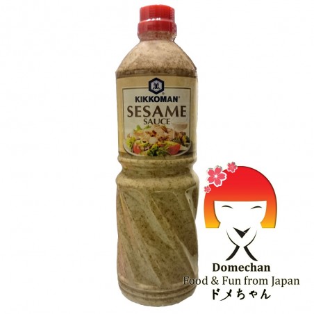 Salsa de aderezo con semillas de sésamo - 1 L Kikkoman TXJ-83549839 - www.domechan.com - Comida japonesa
