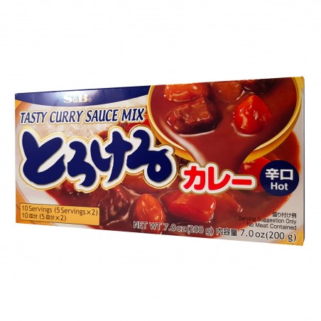 Preparato per curry giapponese piccante - 200 g S&B ADW-75853368 - www.domechan.com - Prodotti Alimentari Giapponesi