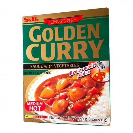 Preparato per curry giapponese golden (medio piccante) - 230 g S&B GJY-99563992 - www.domechan.com - Prodotti Alimentari Giap...