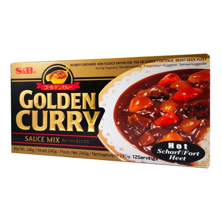 S&B Curry Dorado (Picante - 12 porciones) - 240 g S&B PFW-63493262 - www.domechan.com - Comida japonesa