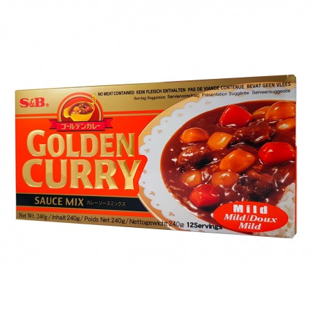 S&B Golden Curry (Medio - 12 porzioni) - 240 g S&B LNY-37649578 - www.domechan.com - Prodotti Alimentari Giapponesi