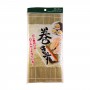 Mat, natural bamboo sushi type 2 - 30x30 cm Daiso VSY-75467323 - www.domechan.com - Japanese Food