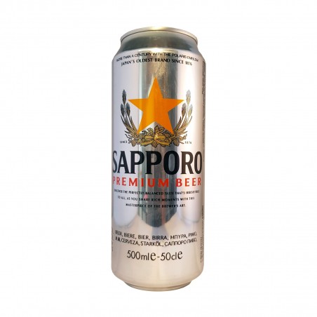 Bier sapporo in der dose - 500 ml Sapporo BJY-42877469 - www.domechan.com - Japanisches Essen