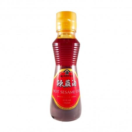 L'huile de sésame kadoya épicé - 163 ml Kadoya CFY-70891027 - www.domechan.com - Nourriture japonaise