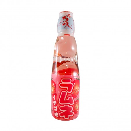 Strawberry-flavoured Japanese lemonade ramune - 200ml Domechan QJY-88785293 - www.domechan.com - Japanese Food