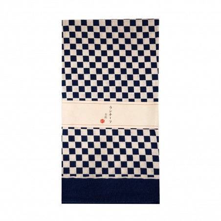 Furoshiki - Type checkered blue-and-white (54x54 cm) Domechan YNW-69476993 - www.domechan.com - Japanese Food