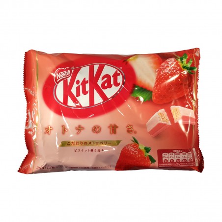 KitKat mini Nestlé fragola - 135 g Nestle UBX-03817343 - www.domechan.com - Prodotti Alimentari Giapponesi