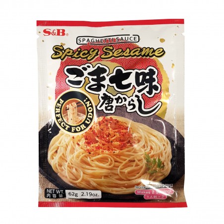 Sauce à spaghetti, épicée et sésame - 62 gr S&B XZX-43839360 - www.domechan.com - Nourriture japonaise