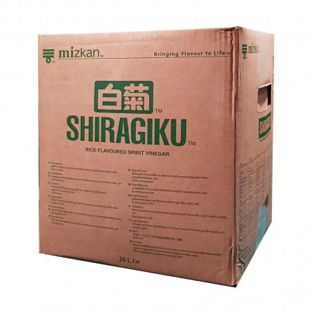 Vinagre de arroz Mizkan Shiragiku - 20 l Mizkan ZXP-77200411 - www.domechan.com - Comida japonesa