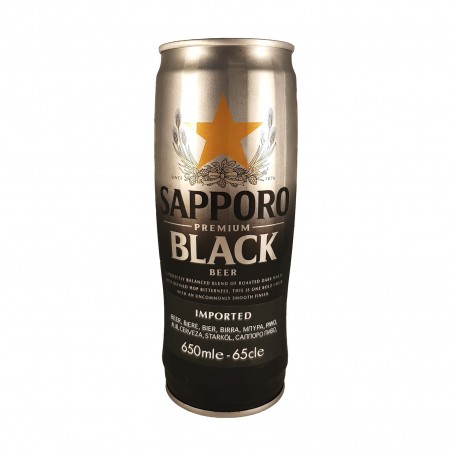 La bière sapporo premium noir - 650 ml Marubeni Europe PLC ZAV-40191454 - www.domechan.com - Nourriture japonaise