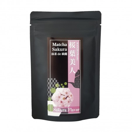 Tè Matcha e sakura - 30 g Domechan XOQ-37465001 - www.domechan.com - Prodotti Alimentari Giapponesi