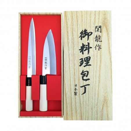 セットナイフ、日本の関龍刺身-deba-2個 Seki Ryu BWZ-65822019 - www.domechan.com - Nipponshoku