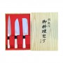 セットナイフ、日本の関龍刺身-三徳-波切-3pcs Seki Ryu HIS-53098051 - www.domechan.com - Nipponshoku
