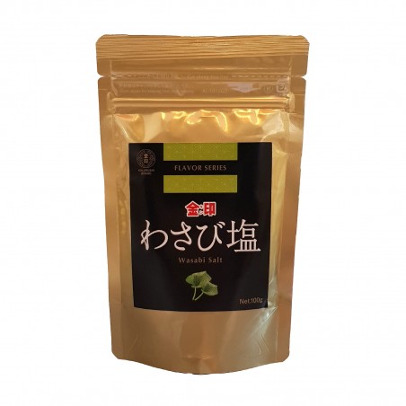 Sel aromatisé avec du wasabi - 100 g Kinjirushi Wasabi LLA-00372819 - www.domechan.com - Nourriture japonaise