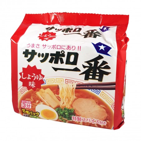 Sapporo 1ban ramen de salsa de soja - 500 g Sanyo Foods MOL-27110908 - www.domechan.com - Comida japonesa