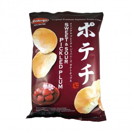 Las papas fritas sabor umeboshi - 100 g Koikeya Belgium Branch BUB-29109547 - www.domechan.com - Comida japonesa