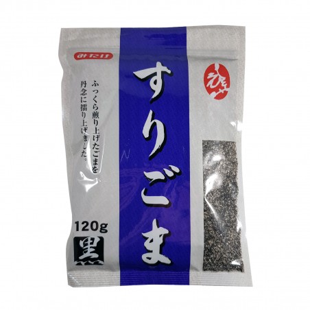 Gemahlener schwarzer Sesam - 120 g Mitake  MSP-61027101 - www.domechan.com - Japanisches Essen