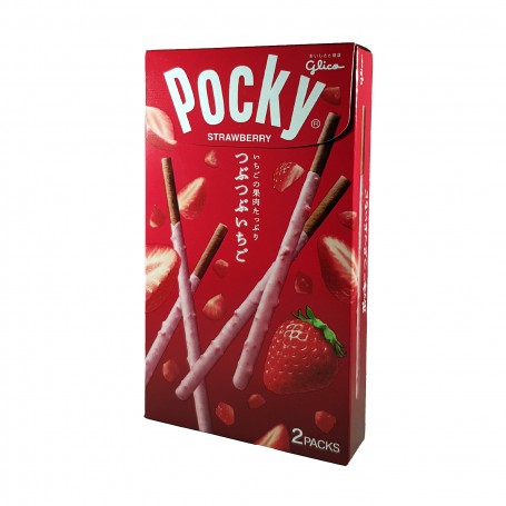 Lyco pocky aux fraises - 55 g Glico MOI-09469831 - www.domechan.com - Nourriture japonaise