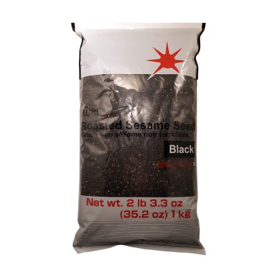 Black sesame seeds, toasted - 1 kg Kuki NER-44876153 - www.domechan.com - Japanese Food