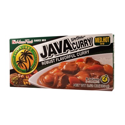 Java curry mittel scharf - 185g House Foods AVA-45234141 - www.domechan.com - Japanisches Essen