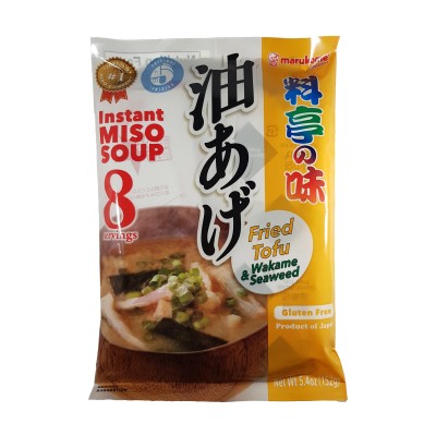 Miso-Suppe mit gebratenem tofu 8 Portionen-152 g Marukome FRY-85601204 - www.domechan.com - Japanisches Essen