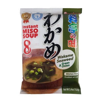 Miso-Suppe mit wakame Algen 8 Portionen-152 g Marukome WAK-54756644 - www.domechan.com - Japanisches Essen