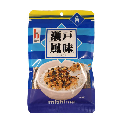 Flocons de bonite Furikake et assaisonnement pour riz aux œufs séchés - 40 gr Mishima MIS-415874120 - www.domechan.com - Nour...
