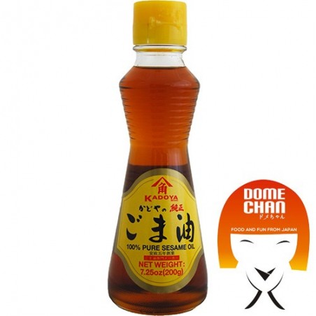 Aceite de sésamo-kadoya-oro puro - 214 ml Kadoya CBW-69684273 - www.domechan.com - Comida japonesa