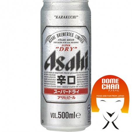 Bière asahi super dry dans des bidons - 500 ml Asahi CQW-55496363 - www.domechan.com - Nourriture japonaise