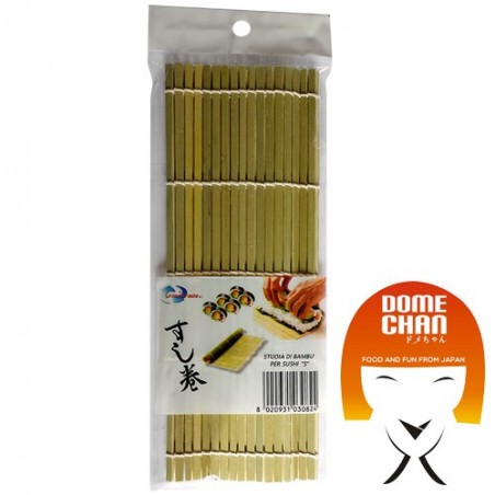 Tapis de bambou pour sushi S - 24X21 cm Uniontrade FFX-85333809 - www.domechan.com - Nourriture japonaise