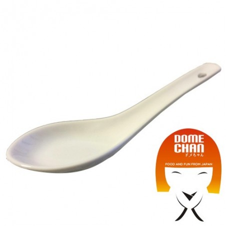 White ceramic spoon Uniontrade HNW-38434396 - www.domechan.com - Japanese Food
