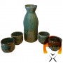 Conjunto de sake verde brillante - 4 personas Uniontrade BXA-69883258 - www.domechan.com - Comida japonesa