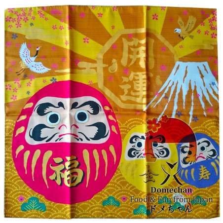 Furoshiki Handkerchief - Daruma Type Domechan MGM-70891464 - www.domechan.com - Japanese Food