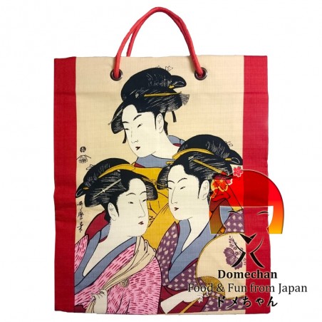 Sac en tissu rouge Geisha Domechan NRM-22384742 - www.domechan.com - Nourriture japonaise