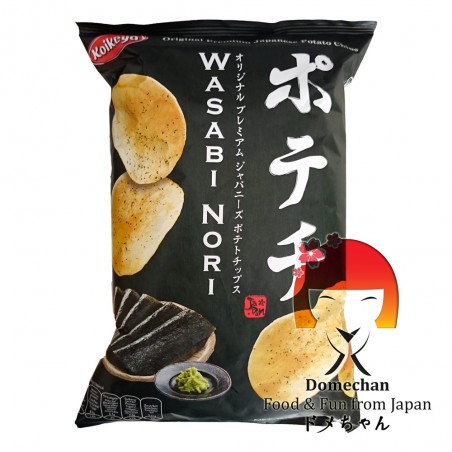 Chips con sabor a wasabi nori - 100 g Koikeya Belgium Branch QGY-75292223 - www.domechan.com - Comida japonesa